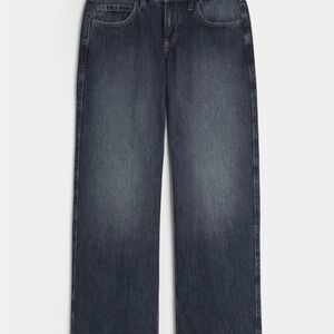 NWT Hollister Low Rise Dark Wash Baggy Jeans